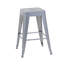 Tabouret à hauteur de comptoir de 30 pouces, ensemble de 2 tabourets de bar en métal sans dossier, non empilable, amovible et facile à assembler, conception peu encombrante pour îlot de cuisine / bar / café / salle à manger (argent)-512276114-512276117-509726878