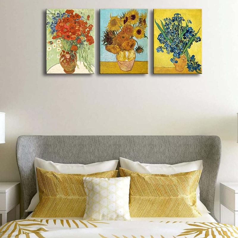 3 Piece Wrapped Canvas Print, 40 cm H x 90 cm W