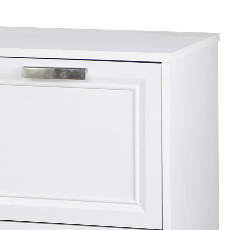 Classeur latéral en bois manufacturé à fermeture douce 31,5 po Buckie, Blanc