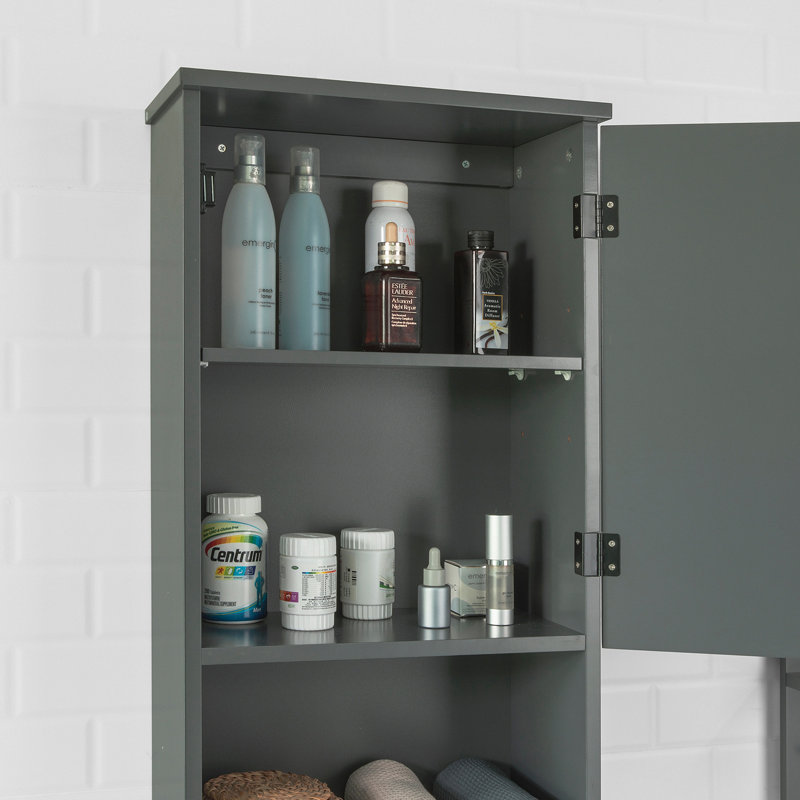Skofte Bathroom Cabinet, Dark Grey