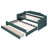 Twin Size Upholstered Daybed With Trundle And Three Drawers, Guest Bed-368639814