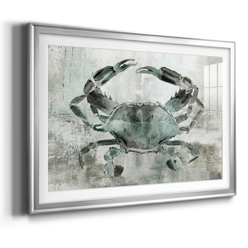 «Neutral Crab II», reproduction d'art encadrée, Argent, H 30 po x l 44 po x P 1,5 po