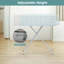  Compact & Portable Ironing Board With Iron Rest Removable Cover Sturdy Metal Frame 