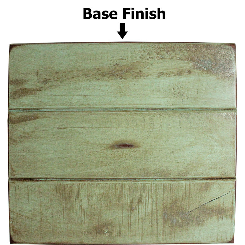 Wood Kitchen Island, Rustic Aquamarine