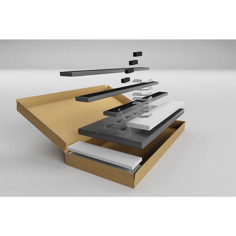 Susana Upholstered Bed, Single (3')