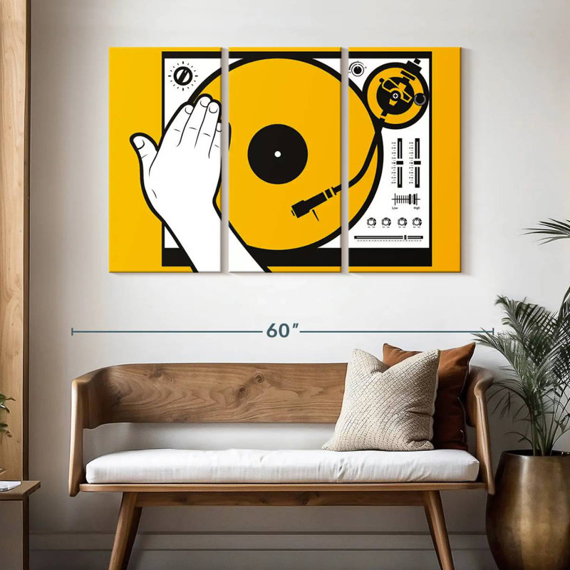 Abarca DJ Vinyl Scratch, 32" H x 50" W
