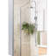 Armoire à miroir 15 po x 24 po argentée pour salle de bain - Porte à charnières, tablettes de rangement pour la vie et la lessive avec rangement de 15,68 po et 23,38 po
