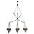 Larkfield 3 - Light Capri Unique/Statement Pendant