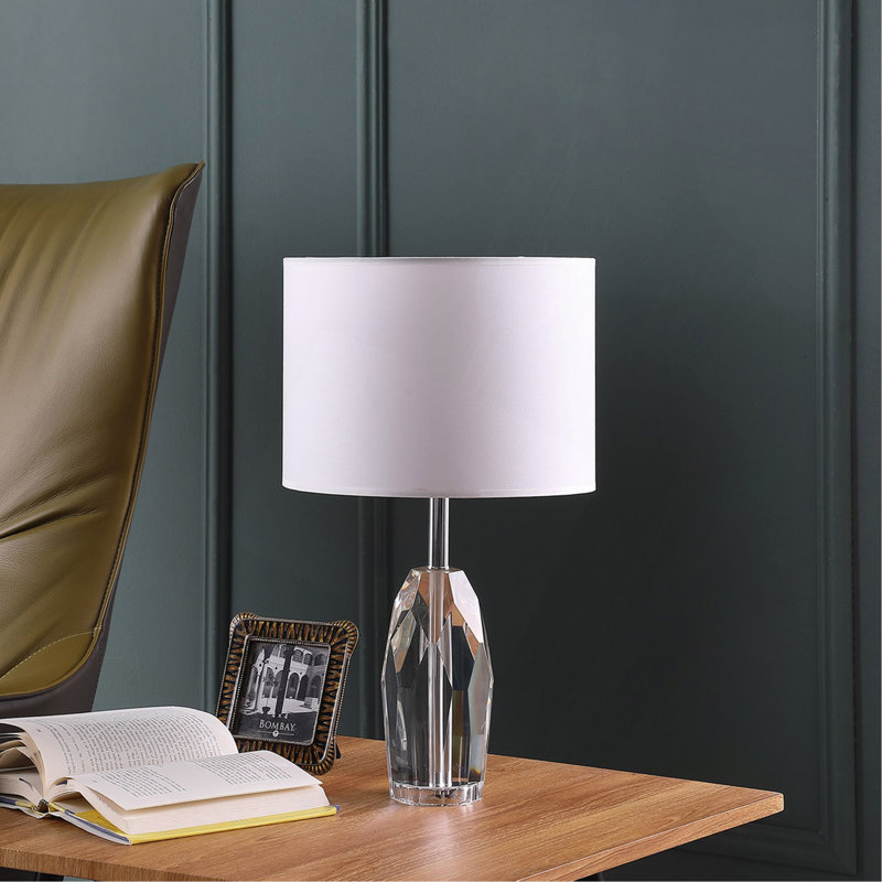 Lampe de table prisme en cristal 19 po Dodecahedron