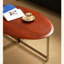 Table à thé ovale en acier inoxydable