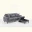 Canapé en chenille avec repose-pieds amovible et de rangement, rangement latéral et USB-1736792771