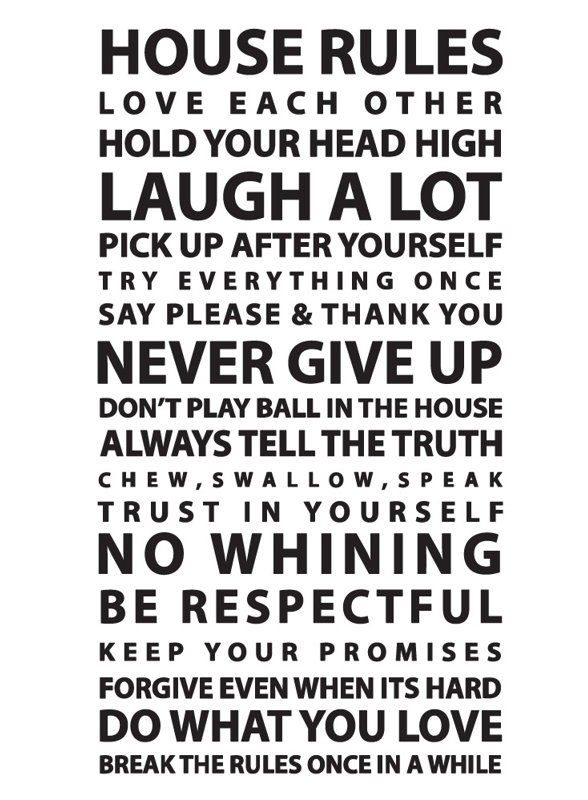 Text & Numbers Non-Wall Damaging Wall Decal, Black, 48" H x 26" W x 0.01" D