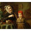 "Petit chaperon rouge" par Harriet Backer - Art mural sur toile tendue avec châssis-1154904595