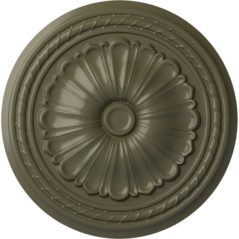 Médaillon de plafond à rallonge Endurathane Spring, Tortue peinte