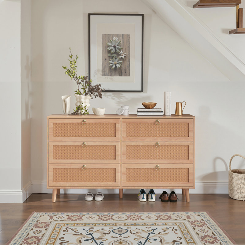 Commode 6 tiroirs Modern, Nature
