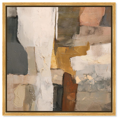 Impression sur toile Patchwork Plains III par Art Remedy, cadre doré, 16 x 16