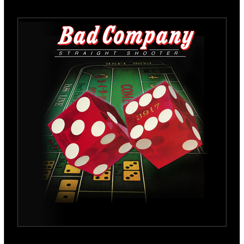 Bad Company - droites tireur 12 x 12 sous plexi, affiche encadrée