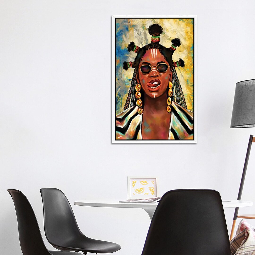 Leinwandbild - Grafikdruck „Black Is King Beyoncé” von Crixtover Edwin