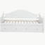 Lit de jour simple blanc avec couchette