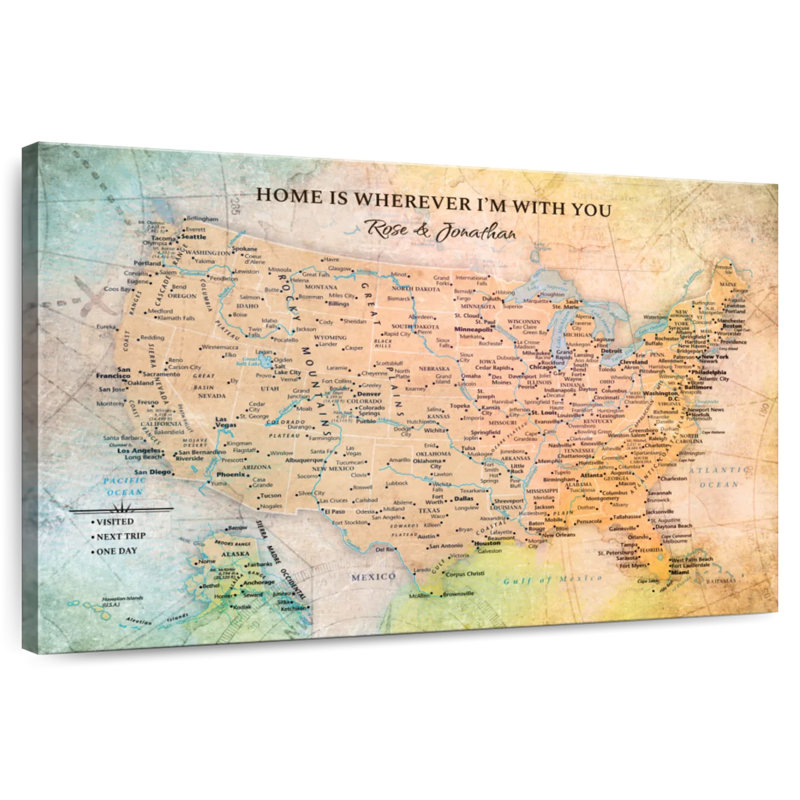 Voyage personnalisé «Home is Home» Pin Amitabh, H 20 po x l 30 po, Oui