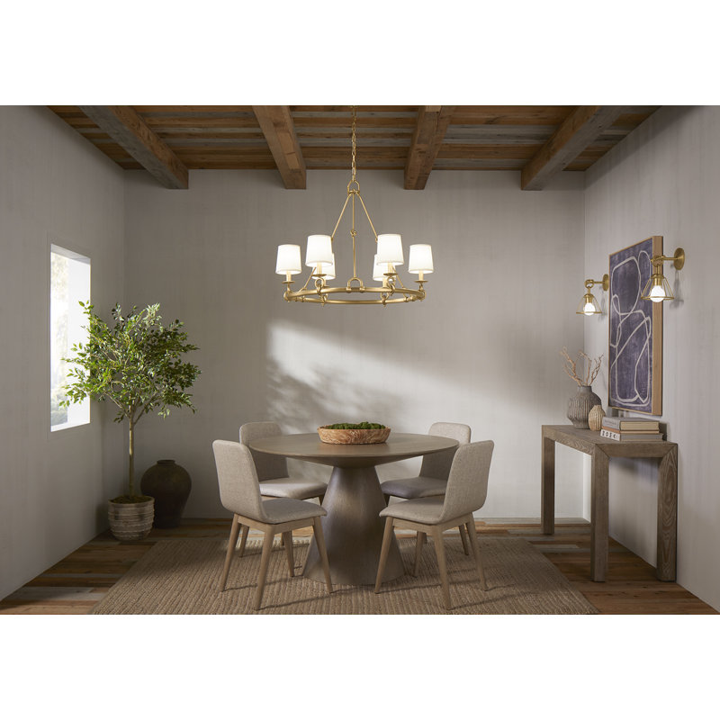 Terret™ 35.75" Six-Light Chandelier, Vibrant Brushed Bronze