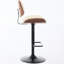 Chaises de bar réglables et similicuir, pivotant à 360 °, ergonomique, pour îlot de cuisine / salle à manger / café, style moderne Mid-Century, tabouret pivotant beige, hauteur de comptoir, siège en cuir pour cuisine / salle à manger-146814979