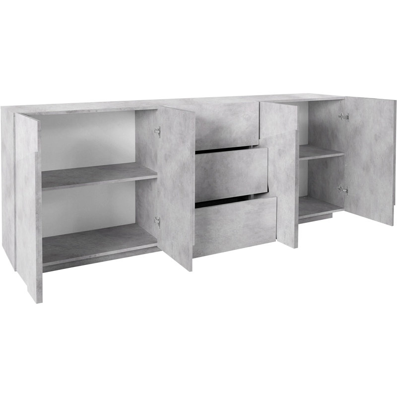 Longford 220cm Sideboard, Grey