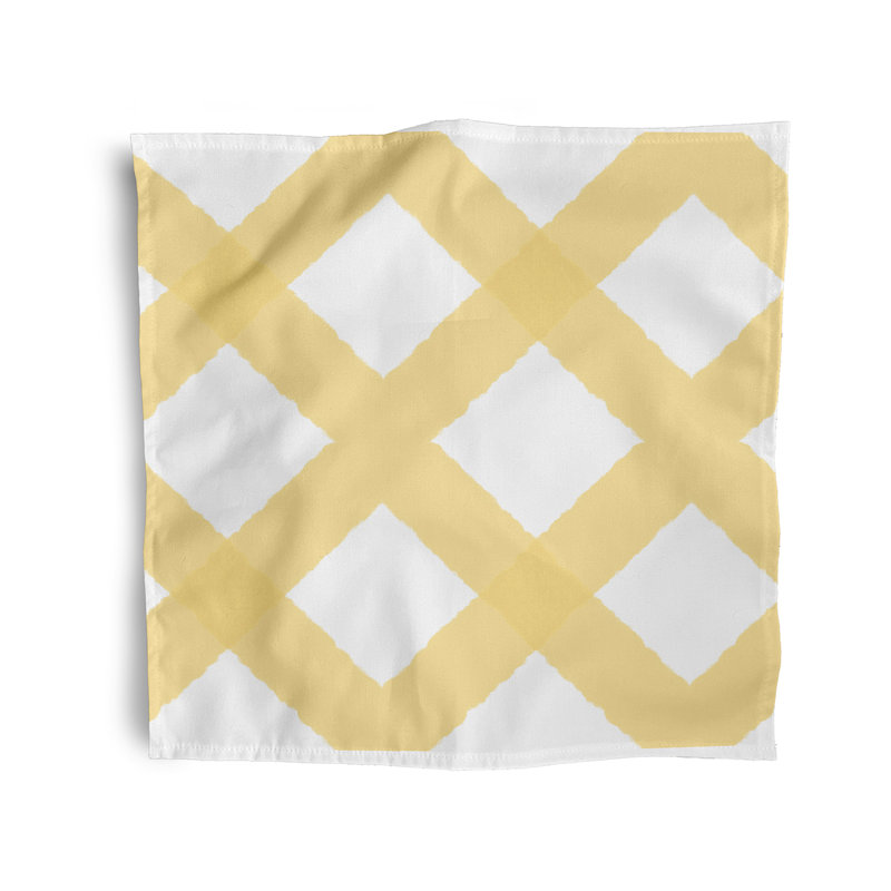 Lakela X Marks the Spot Napkins, Yellow