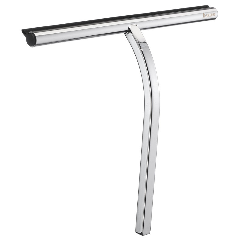 Squeegee with self-adhesive hook  