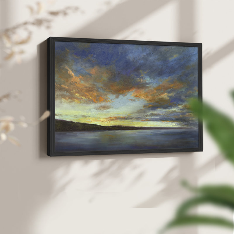 Coastal Views IV - Reproduction encadrée - Restickable, H 11 po x l 14 po, Noir, noir, noir, noir