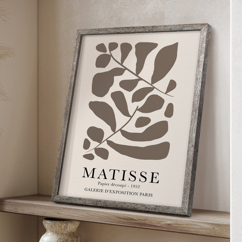 Matisse CCXI, reproduction d'art encadrée - bois massif, H 30 po x l 24 po