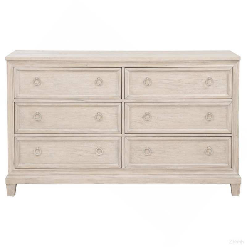 Commode 6 tiroirs Wedner, 38.25 cm H x 62.5 cm W x 18.25 cm D