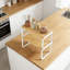 Ensemble de rangement pour tablette extensible, tablette de rangement empilable avec rebord pour la cuisine, la salle de bain et le bureau, maximise l'espace vertical, la fabrication robuste en bambou et en métal-989796213