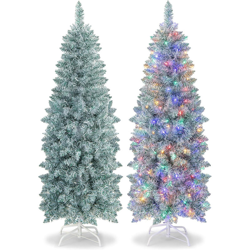 Lighted Artificial Pine Christmas Tree, 150cm H