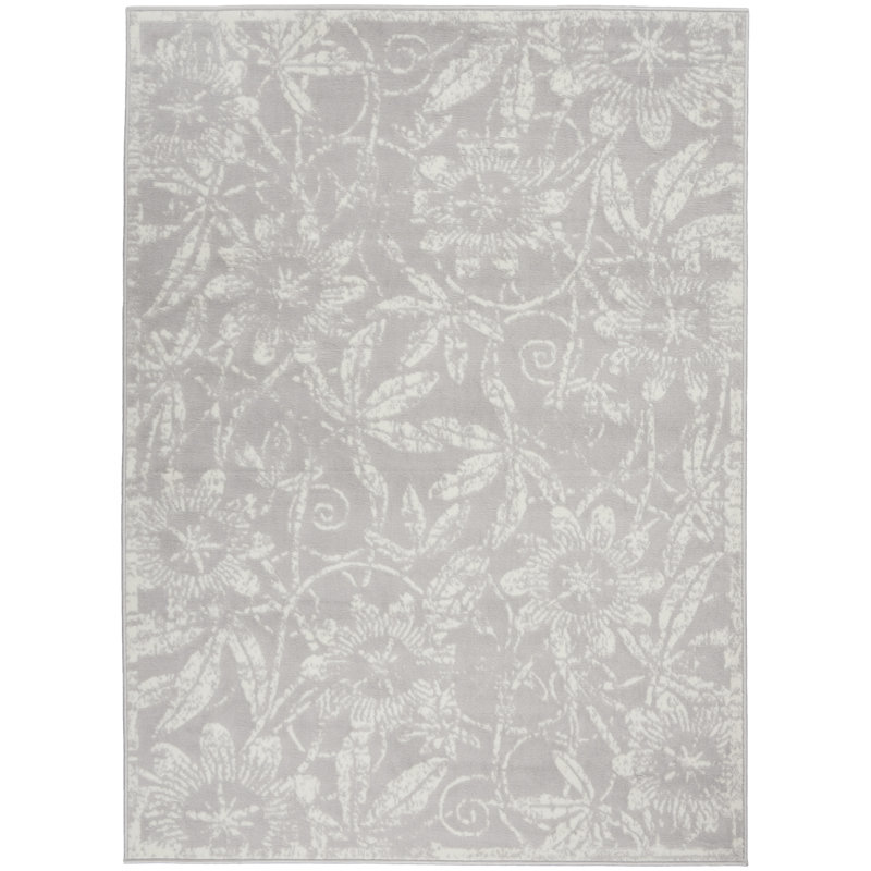 Floral Indoor Rug, Rectangle 6' x 9'