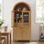 Grand garde-manger arqué cannelé avec tablettes réglables-264429252