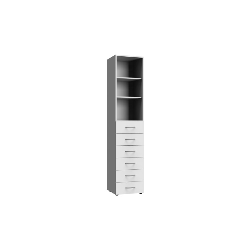 Aksel Shelving Unit, 185cm H x 40cm W x 40cm D, White