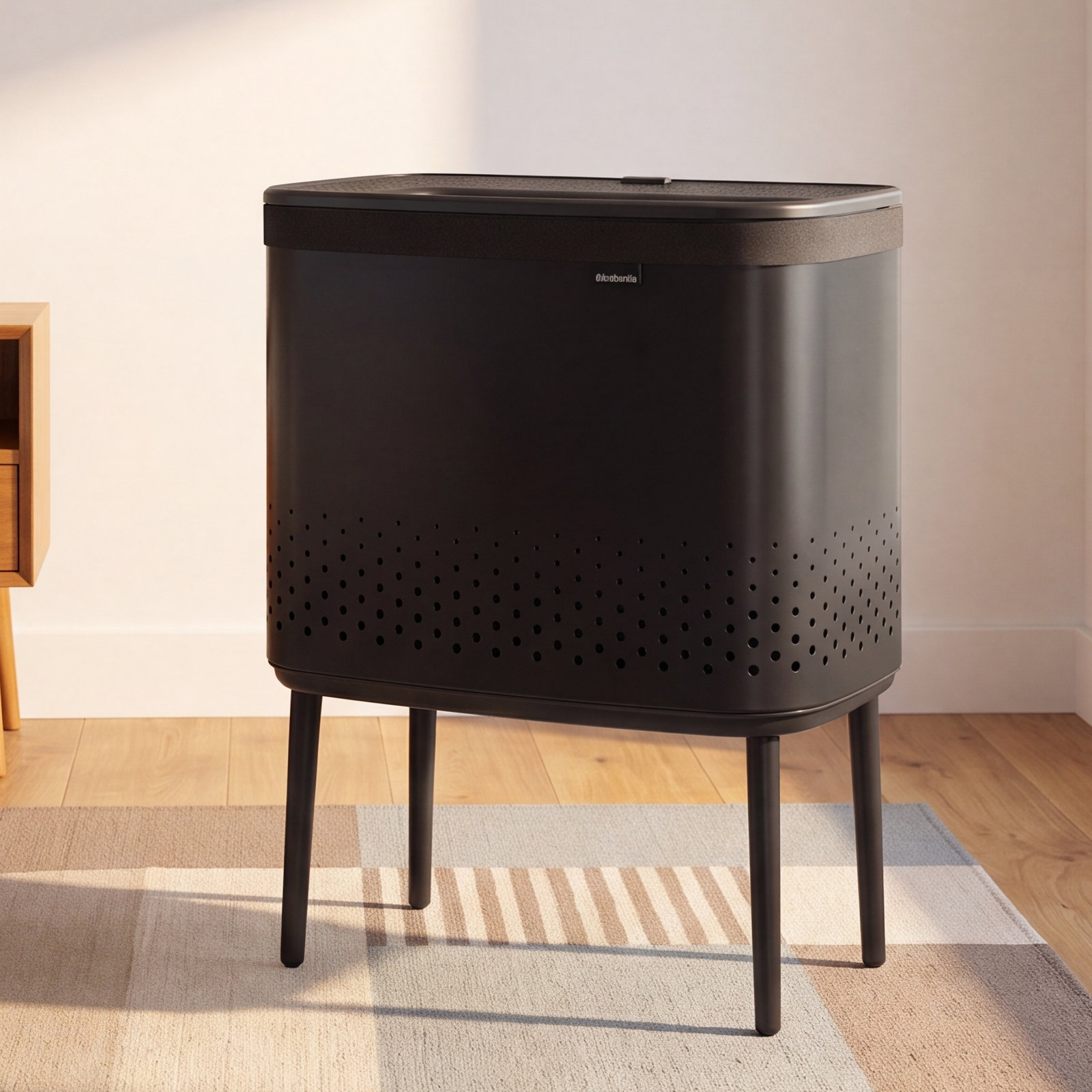 Brabantia Bo 16 Gallon Laundry Hamper, Matte Black
