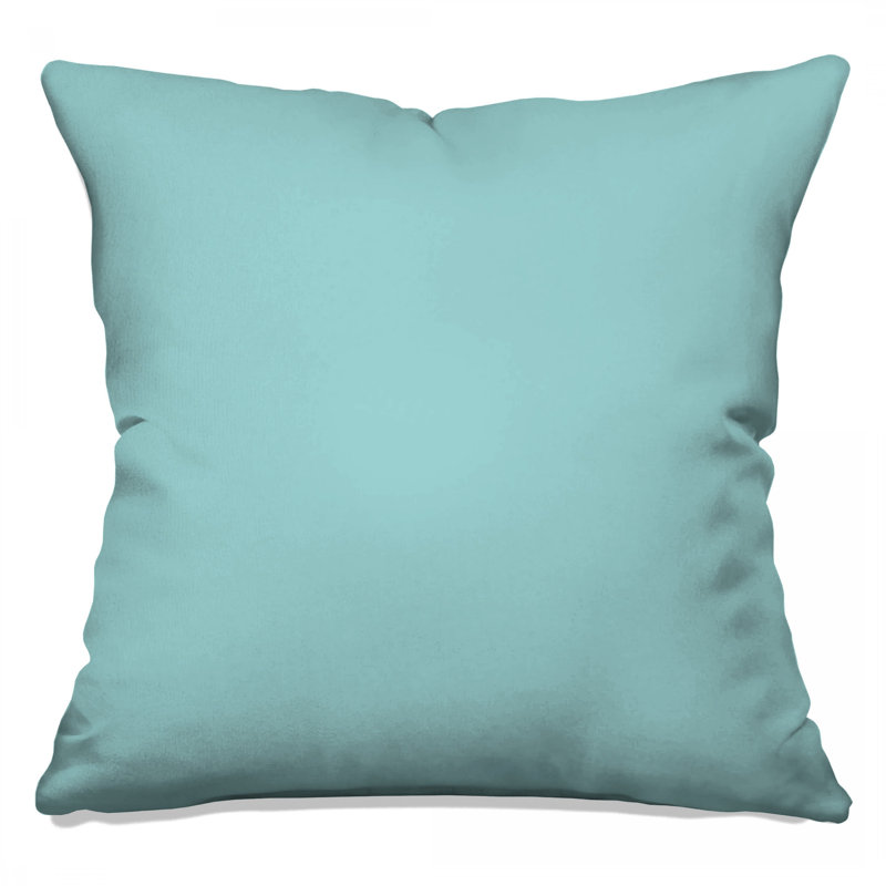 Solid Blue Background Double Sided Throw Pillows, 16 x 16 inches