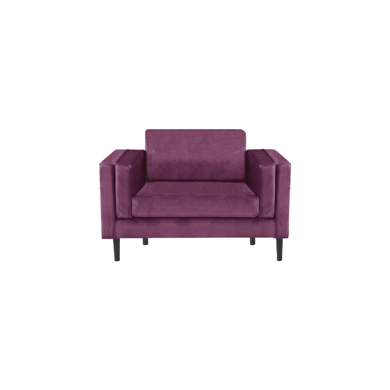 Deavian Velvet Armchair, Amethyst