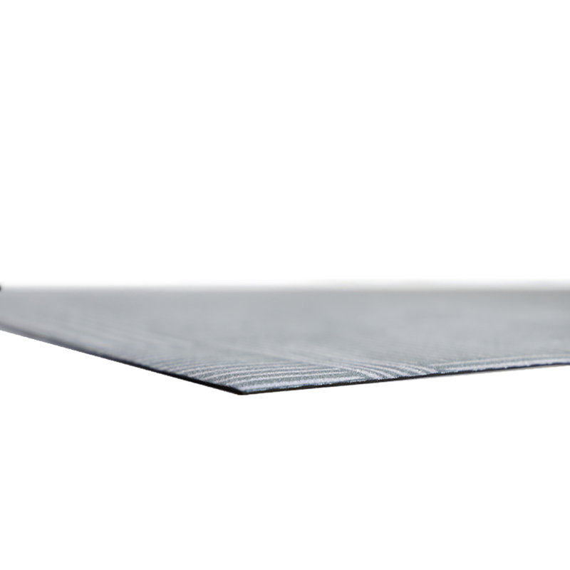 Tapis de cuisine anti-dérapant Un-Rug Organic Squares par Matterly, Rectangle 1 pi 11 po x 2 pi 11 po, Gris / bleu