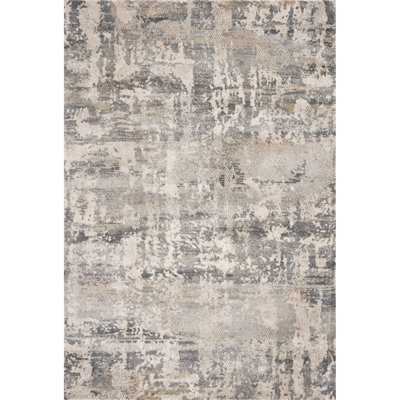 Tapis gris à motif abstrait Conroy