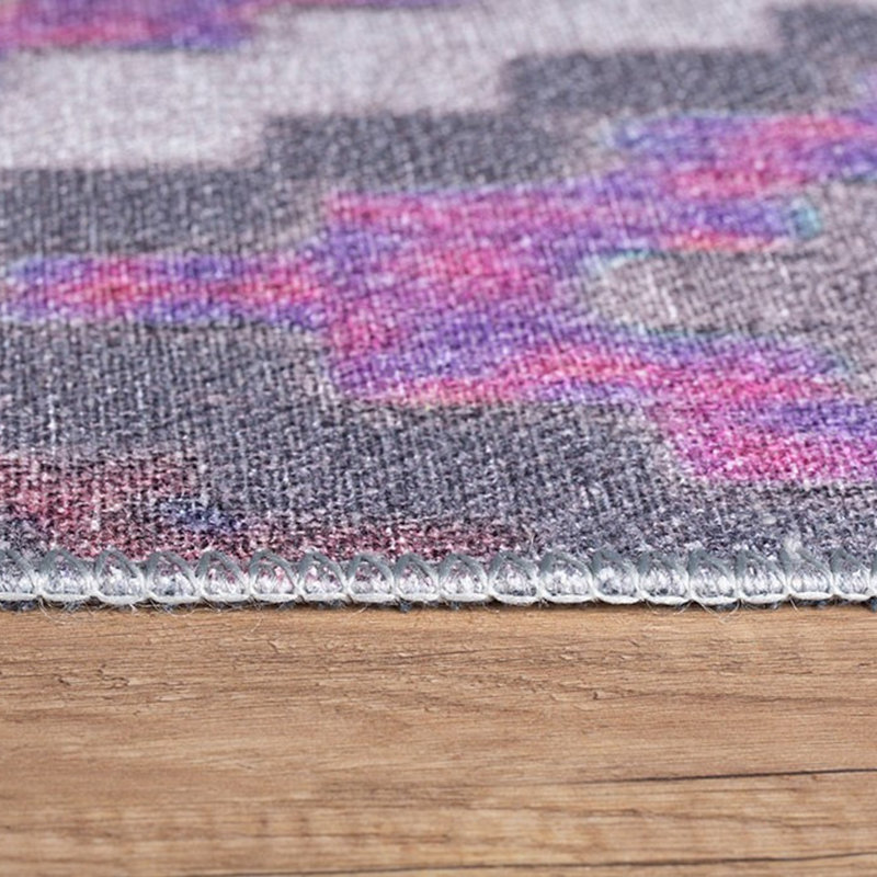 Premium Machine Washable Carpet, 4.6 x 6.2 Feet, 100% Polyester, 1850 g/m² | Pile Height: 0.2 Inches | Eco-Friendly Recycled Poly Cotton Underside | Perfect for Living Room, Bedroom, and High-Traffic Areas