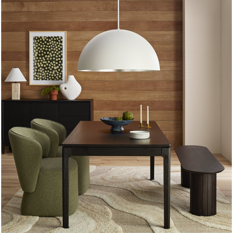Lyonel Area Rug in Ivory/Brown, Rectangle 6' x 9'