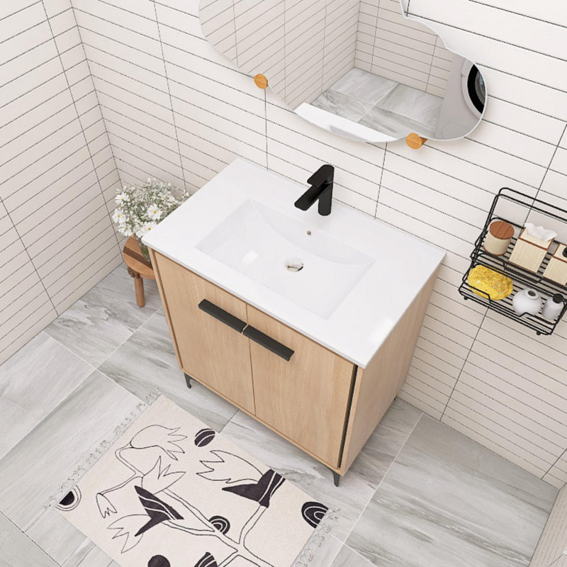 Meuble-lavabo simple avec plateau 30,34 Ahniah