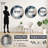 Under Water Blue And White Corals Collage - Coastal Unique Mirror, Coastal Large Round Wall Mirror, Printed Metal Art-99623487