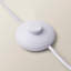 Morrigan Painted Cream Tripod Floor Lamp with Scalloped Shade-419901407-419901405