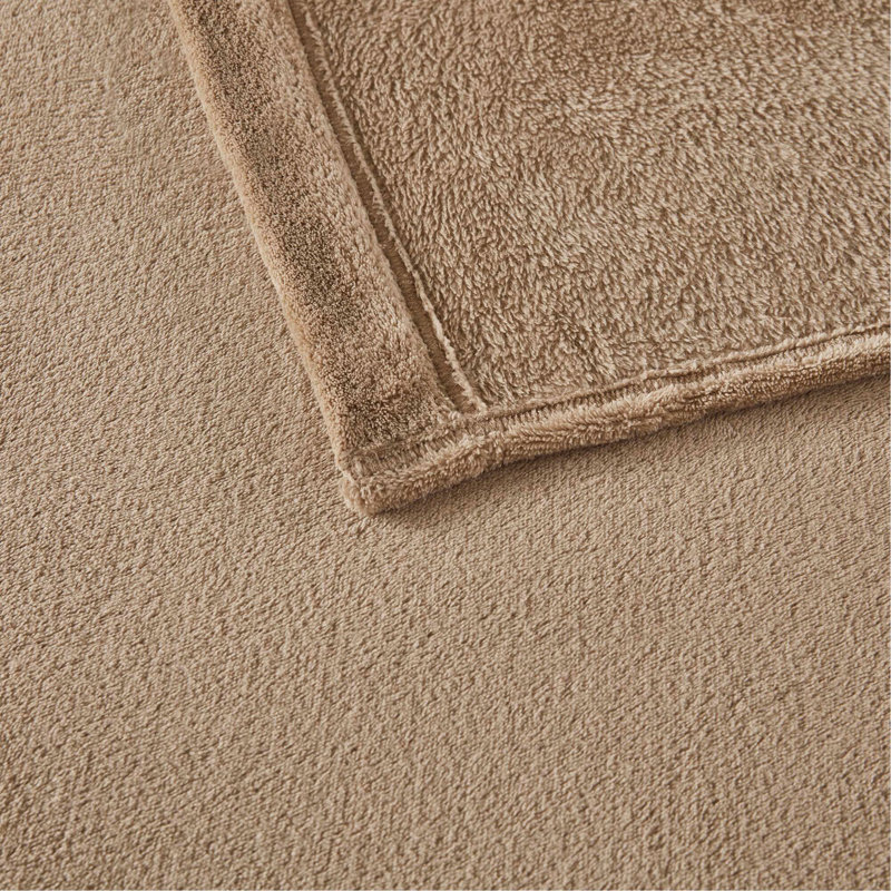 4 PCS Micro Plush Sheet Set Taupe