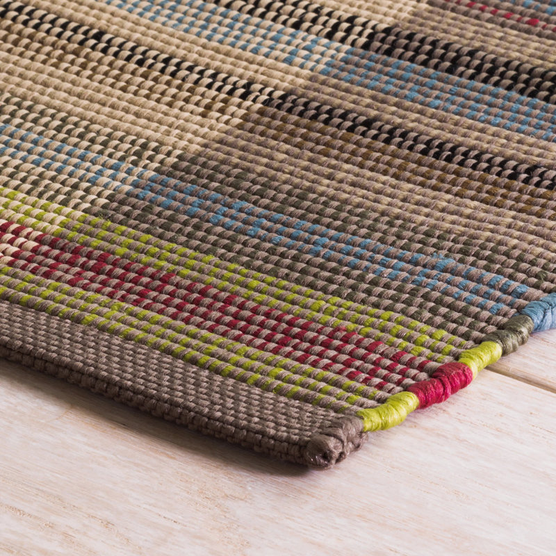 Swedish Rag Handwoven Indoor/Outdoor Rug, Rectangle 7'6" x 9'6"