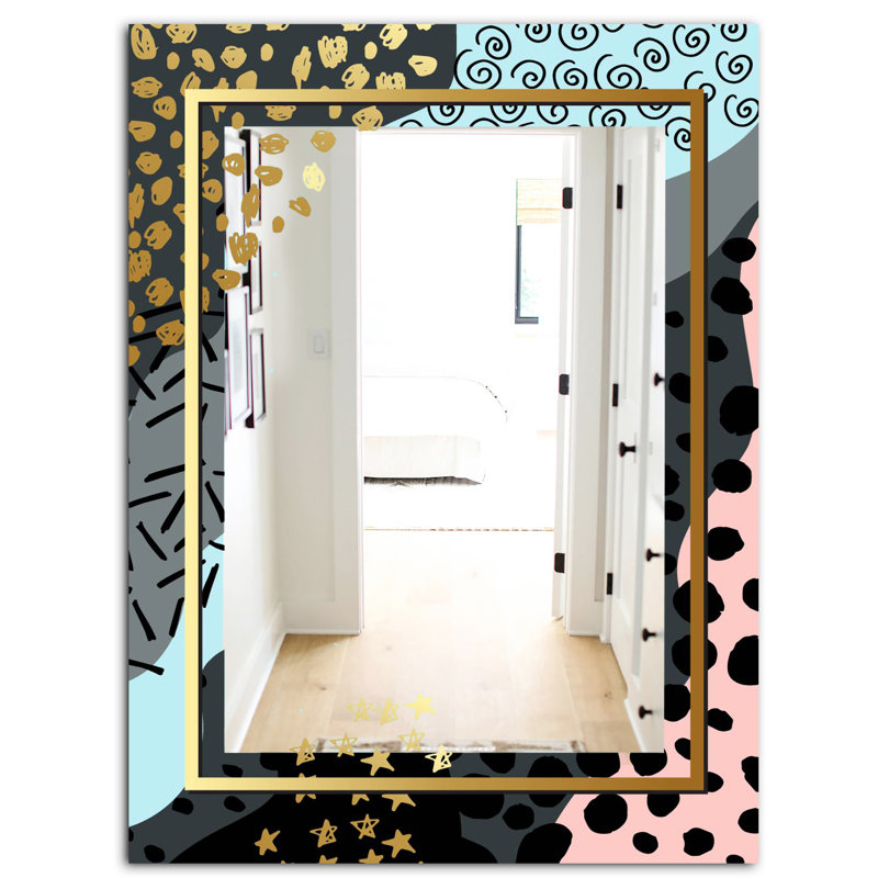 Miroir de salle de bain Playful Glam, H 39,4 po x l 29,5 po x P 0,24 po
